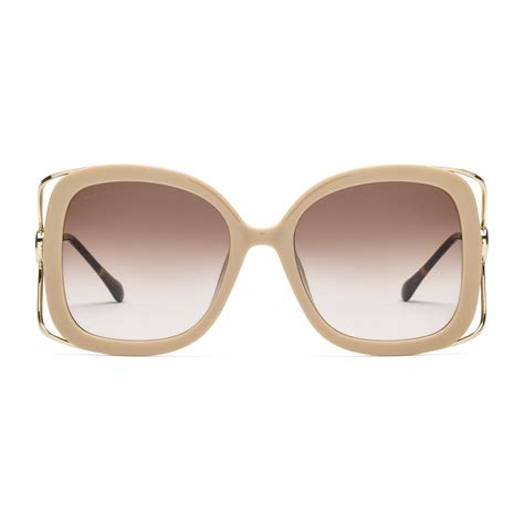 Gucci Rectangular sunglasses with Horsebit.